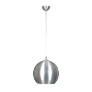 Lampa wisząca Polar MDE129/1 Italux kulisty klosz z metalu z wyciętymi ozdobnymi okręgami u góry pieknie przepuszczającymi światło