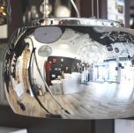 Lampa wisząca Burn 2 AZzardo AZ0700  wnętrza szklanego klosza wydobywaja się kryształy, które nadają awangardowego stylu - 5
