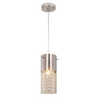 LAMPA WISZĄCA Zara 1 wisząca TRANSPARENTNY light prestige METAL / CHROM / KRYSZTAŁ / SZKŁO E14 / max 40W