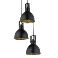 Lampa wisząca MARS 3 SIGMA 32260 RETRO CZARNO ZŁOTA