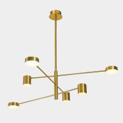 Lampa wisząca Remdal PND-16374-6-COP-GD-4K złota talerzyki