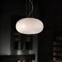 Lampa wisząca Optima AZzardo AD6014-5B AZ0184 Wykonana jest z metalu o chromowanym wykonczeniu i białego szkła subtelna