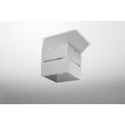 Plafon LOBO  SL.0208 Sufitowa lampa kostka wykonana z aluminium kolor szary geometryczna minimalistyczna