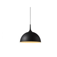 LAMPA WISZĄCA AZZARDO MIA BLACK  AZ2389  BRĄZ 50 cm średnicy nowoczesna klosz półokrągły