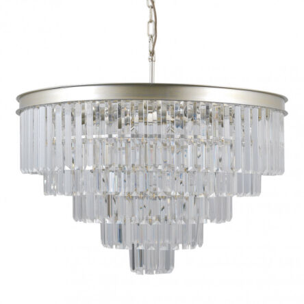 Lampa wisząca VERDES PND-44372-11-CHMP-GLD Italux Pałacowa szampański złoty