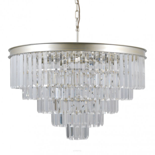 Lampa wisząca VERDES PND-44372-11-CHMP-GLD Italux Pałacowa szampański złoty