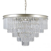 Lampa wisząca VERDES PND-44372-11-CHMP-GLD Italux Pałacowa szampański złoty
