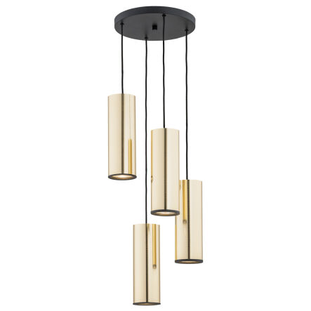 Lampa wisząca LINEA 1693 Argon 4 tuby złote E27