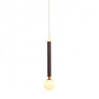 Lampa wisząca LAON PND-2018109-1 Italux Art deco kawowa