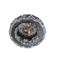Lampa wpuszczana Ester 1 AZzardo  AZ4175 kryształowa z czarnym pierścieniem