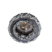 Lampa wpuszczana Ester 1 AZzardo  AZ4175 kryształowa z czarnym pierścieniem