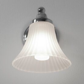 Kinkiet łazienkowy NENA IP44 Astro 0506 rozkloszowany dyfuzor mleczne szkło klasyczny  chrom 1105001