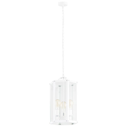 Lampa wisząca BODRUM 1251 Argon Biała latarnia BIAŁA
