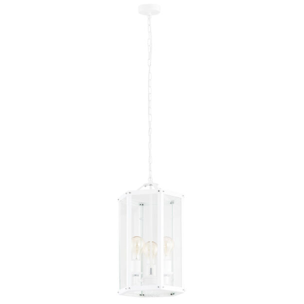 Lampa wisząca BODRUM 1251 Argon Biała latarnia BIAŁA