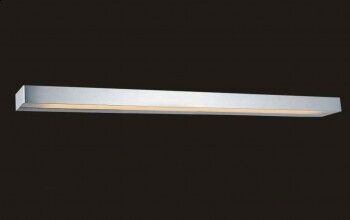 BASTONE 940 ORLICKI DESIGN z metalu w kolorze aluminium i szkła piaskowanego prostokąt nad lustro