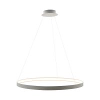 Lampa wisząca CIRCLE 110 ZumaLine LA0717/1 Szara okrągła o średnicy 110 cm