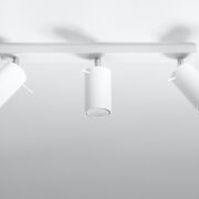 Efektowna lampa sufitowa listwa RING 3 biały SL.0089 SOLLUX LIGHTING nowoczesny klosze tuby