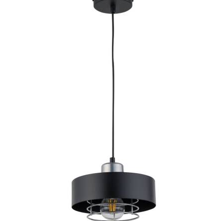 Lampa wisząca POKER 1 SIGMA 32061 czarna ze srebrnym akcentem