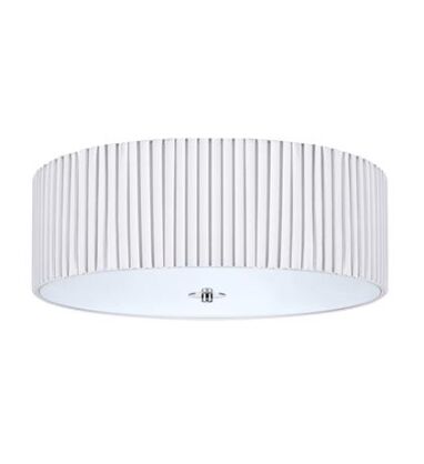Plafon JACKIE 107862 Markslojd Karbowany okrągły biały o średnicy 45,5 cm