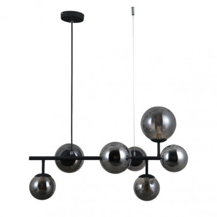 Lampa wisząca Frontera PND-40423-7 Italux dymione szkło