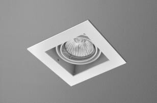 Oprawa wpuszczana SQUARES gu10 mała żarówka 50x1 230V z ramką  AQForm 36811