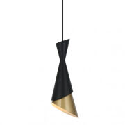 Lampa wisząca MALIA PND-85949-1 BK+GD Italux Nowoczesna Czarno- złota
