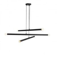 Lampa wisząca TUBO 6 BLACK 3 metrowe tuby ALDEX 1072K1  