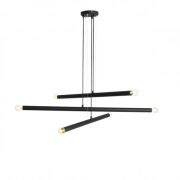 Lampa wisząca TUBO 6 BLACK 3 metrowe tuby ALDEX 1072K1  
