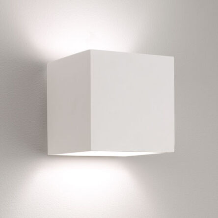 Lampa ścienna astro PIENZA 0917 prostokąt biały gips do malowania świeci obustronnie 1196001