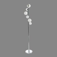 Lampa podłogowa SYBILLA 6 FLOOR DEL-8389-6F AZ2101 białe szklane klosze w kształcie kul