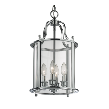 Lampa wisząca New York - P04550CH COSMO Light kształtem przypomina latarnię wykonana w stylu nowojorskim