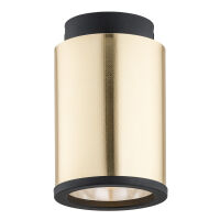 Plafon HERMAN 4280 Argon Złoty abażur tuba średnica 10 cm