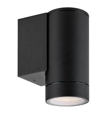 Kinkiet zewnętrzny PIPE 107914 Markslojd IP44 czarny Metalowy szklana osłona GU10