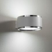 Kinkiet RETI/K 104 ELKIM Świeci góra-dół czarna lub biała tuba z aluminiowym lub złotym pierścieniem LED 3000K