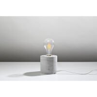 LAMPA STOŁOWA SALGADO BETON LAMPA BIURKOWA BETONOWY WALEC MINIMALISTYCZNA W STYLU INDUSTRIALNYM NOWOCZESNA SL.0680 SOLLUX