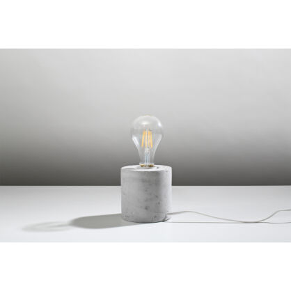 LAMPA STOŁOWA SALGADO BETON LAMPA BIURKOWA BETONOWY WALEC MINIMALISTYCZNA W STYLU INDUSTRIALNYM NOWOCZESNA SL.0680 SOLLUX