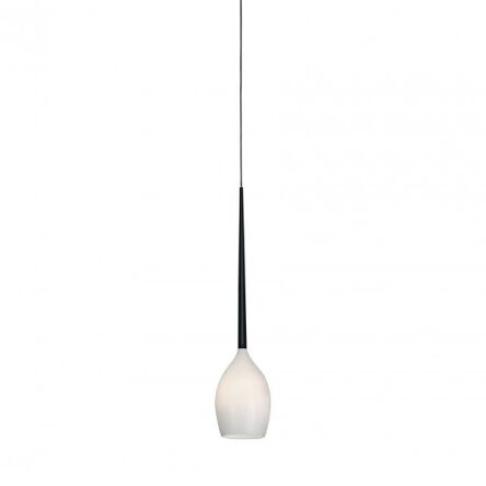 Lampa wisząca Izza 1 Shiny White AZzardo MD1288-1W AZ0131 biały szklany klosz nowoczesny
