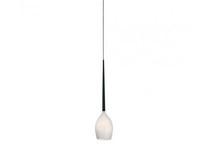 Lampa wisząca Izza 1 Shiny White AZzardo MD1288-1W AZ0131 biały szklany klosz nowoczesny