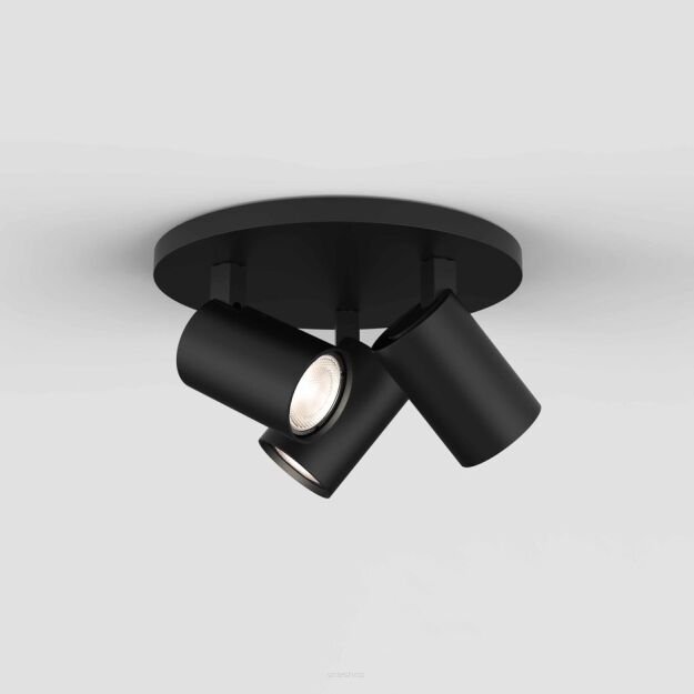 Lampa sufitowa Ascoli Triple Round 1286082 Astro Regulowane reflektorki czarna
