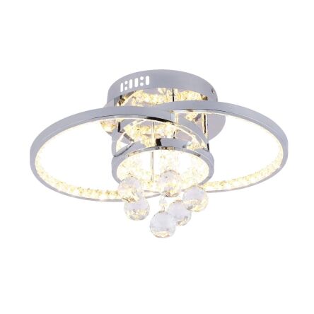 Plafon CASTI 18143 ZumaLine Elegancki w kolorze chromu LED 23W