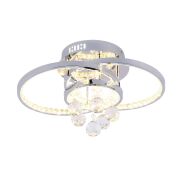 Plafon CASTI 18143 ZumaLine Elegancki w kolorze chromu LED 23W