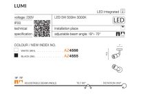 Reflektor LUMI AZ4556 Azzardo ruchomy LED 2 kąty świecenia - 5