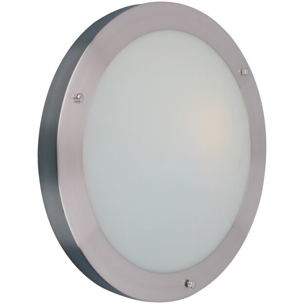 Plafon Umbra 31  AZzardo AZ1597 łazienkowy IP44 metal w kolorze srebrnym mleczne szkło