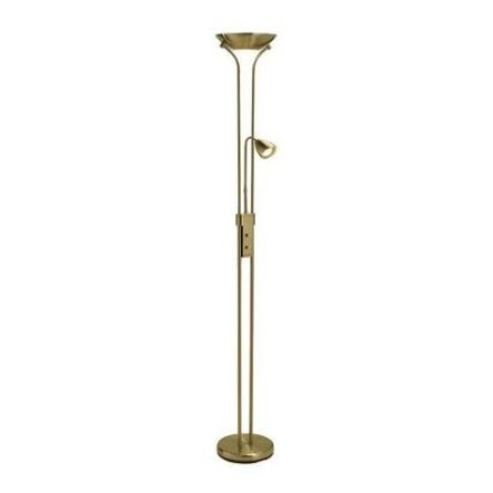 Lampa podłogowa Detroit 111242  Markslojd minimalistyczna mosiądz do czytania