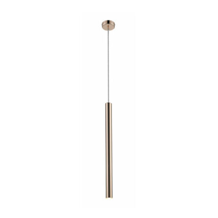 LAMPA WISZĄCA ZUMA LINE LOYA PENDANT P0461-01A-F7F7 TUBA ZŁOTA DŁUGA LED