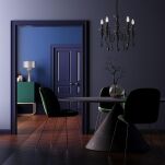 Lampa wisząca Muscat - P05717BK COSMO light Klasyka w nowoczesnym wydaniu urozmaicona kryształkami CZARNA - 6