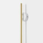 Minimalistyczny kinkiet TREVO 2 WHITE BRASS (left) 1097D40 mosiądz tuby - 4