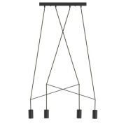 LAMPA WISZĄCA IMBRIA BLACK IV LISTWA 9192 | NOWODVORSKI 