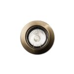 Lampa wpuszczana  SWING FI1 BRĄZ Ideal Lux  083186  okrągła aluminiowa ramka kolor brązu  wymaga wbudowania w ścianę 3 szt - 3