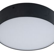 Oprawa natynkowa okrągła czarna nowoczesna MONZA R 22 AZzardo SHR653000-20-BK AZ2263 LED 5,5 cm wysokości 22 cm średnicy